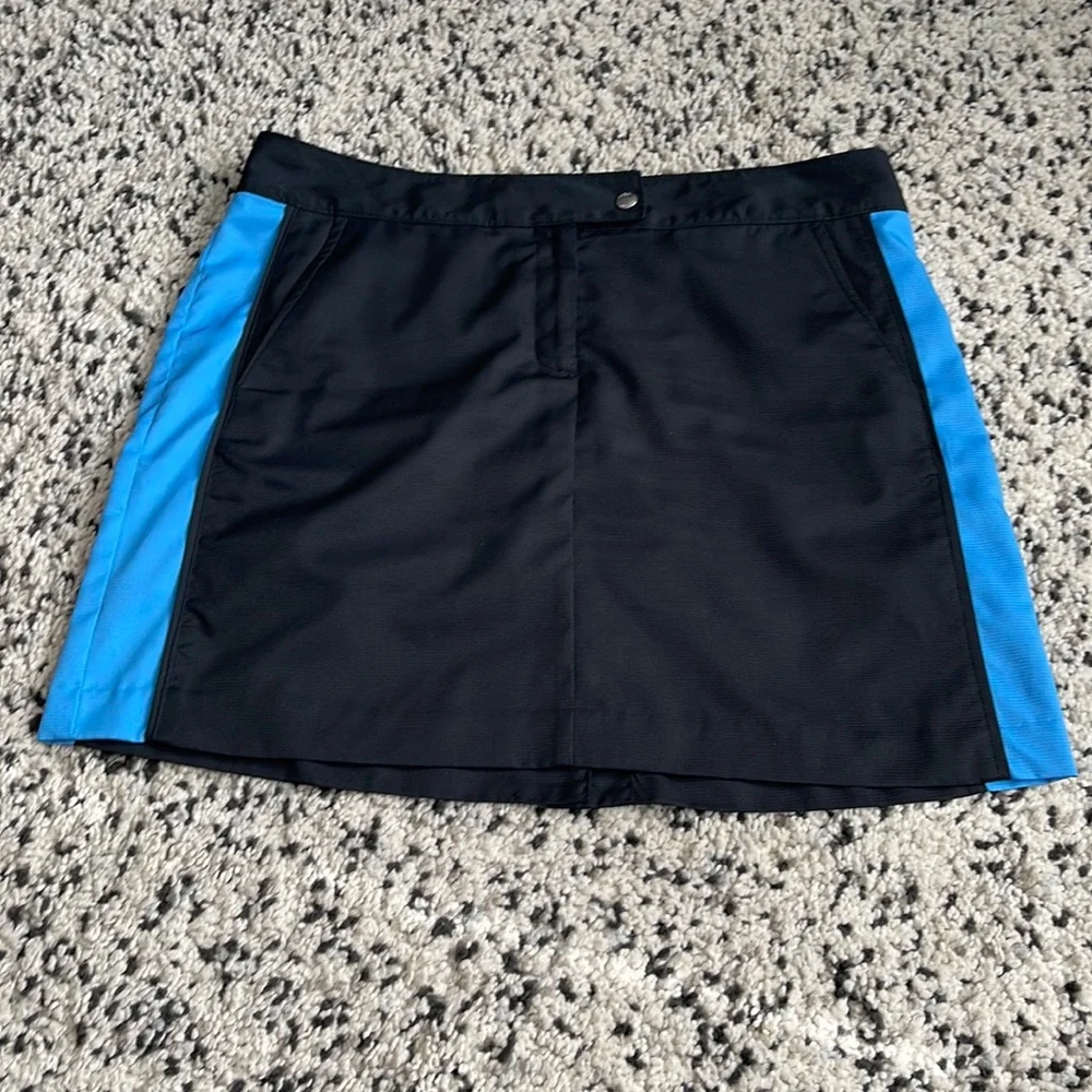 IZOD XFG COOL‎ FX Black & Blue Golf Skirt Skort Size 14